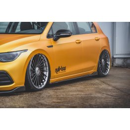 Накладки сплиттеры на пороги Вар2 на VW Golf VIII